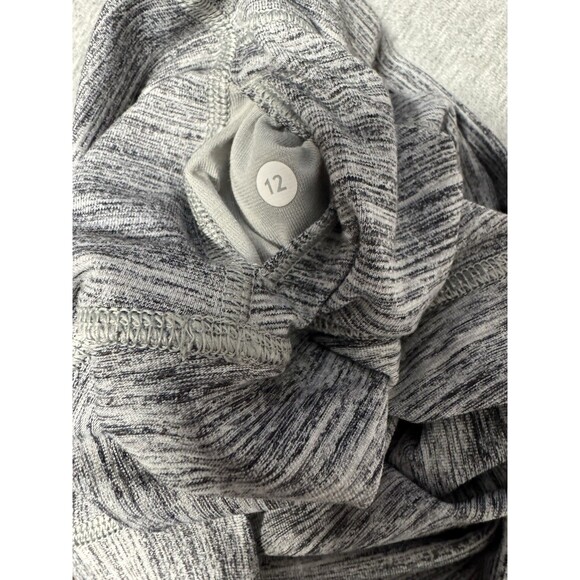 Lululemon Wunder Under Crop‎ Hi-Rise Space Dye Camo Seal Gray Coal size 8 NWT - Picture 8 of 11